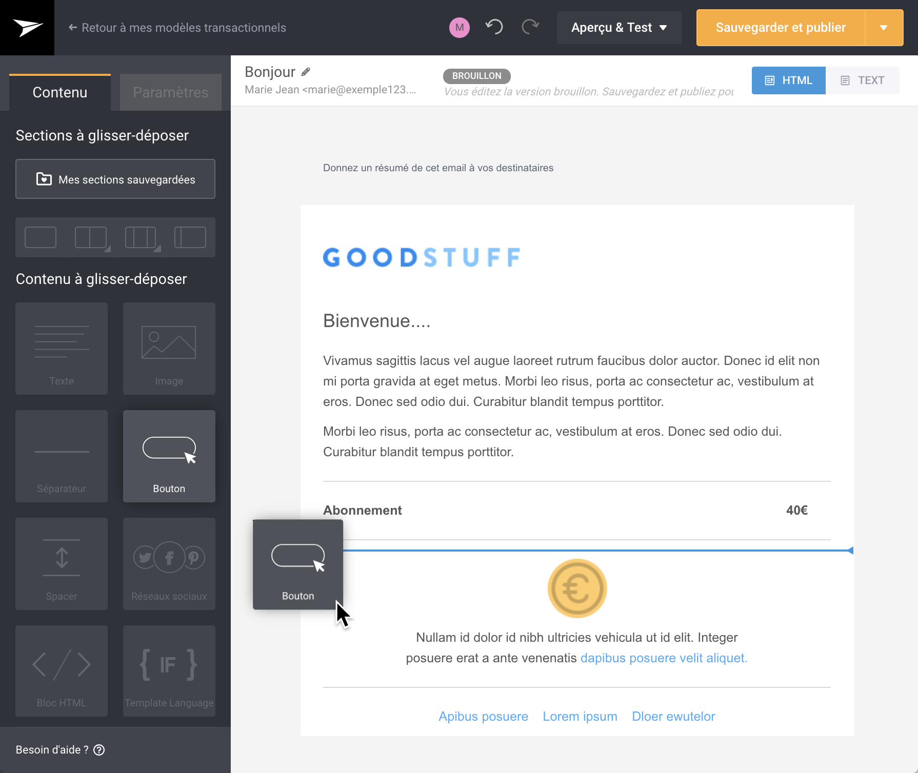 les emails transactionnels