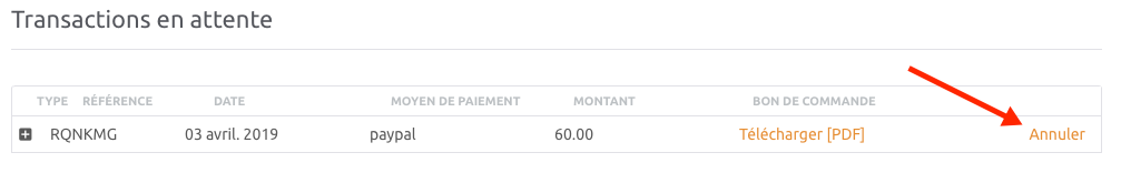 moyens de paiement acceptés
