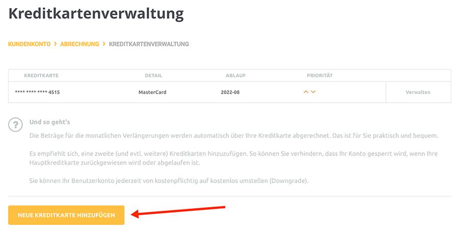 Kreditkarte