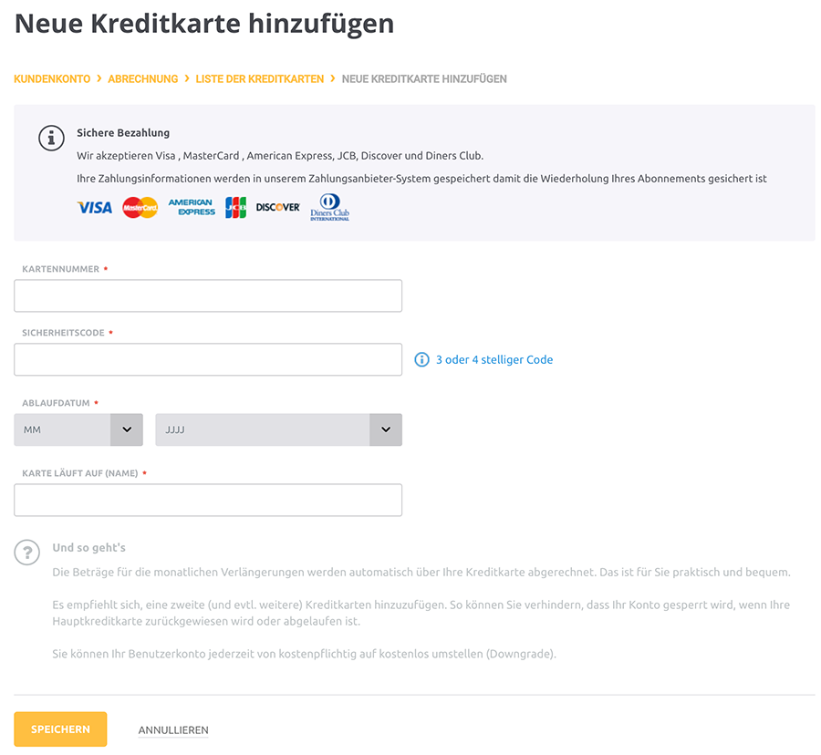 Kreditkarte