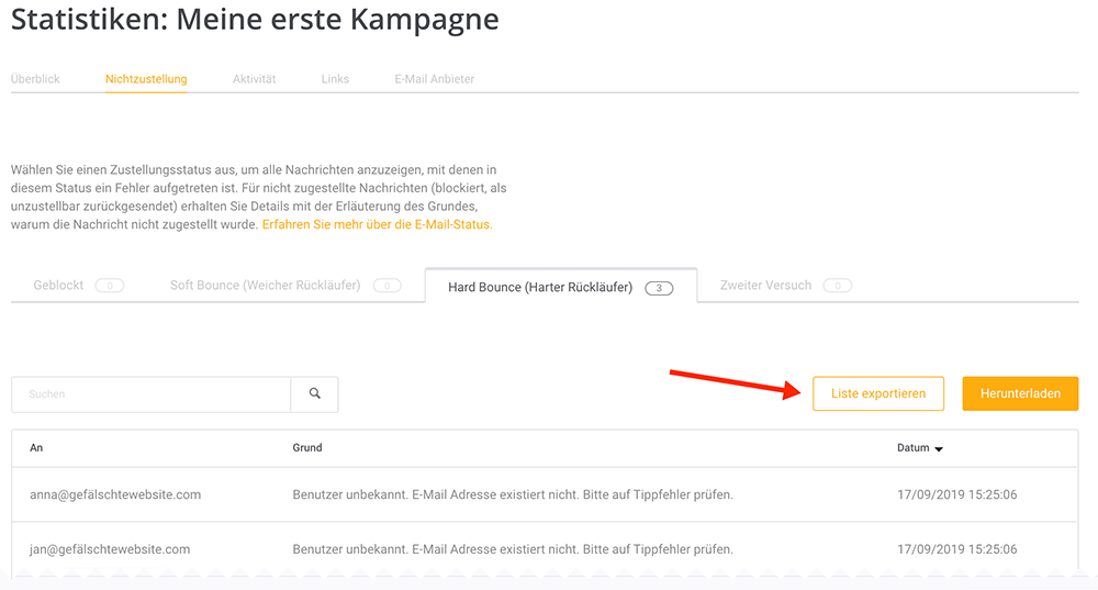 mit aktiven Kontakten