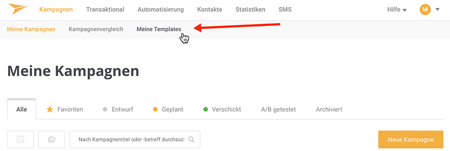 Kampagnen-Vorlage