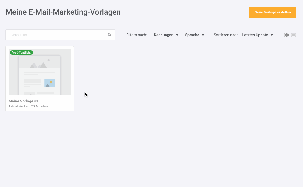 exportiere ich meine E-Mail Vorlage