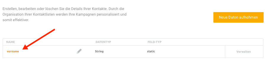 Kontakt-Eigenschaften