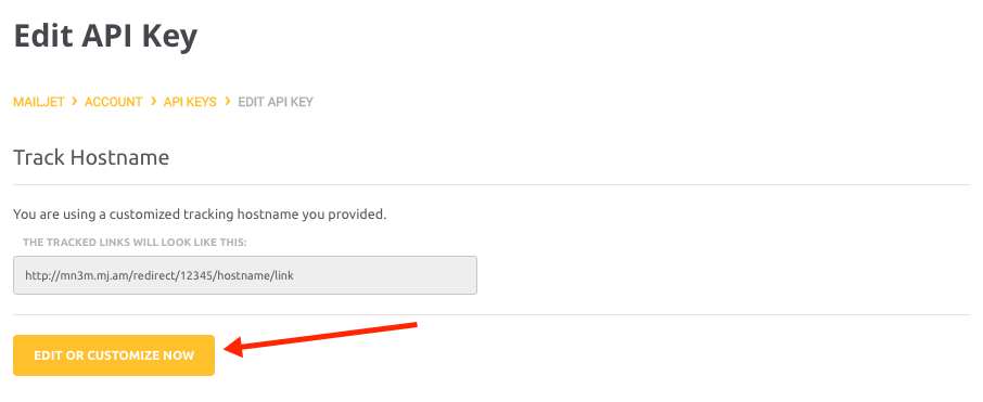 Customized Tracking Link