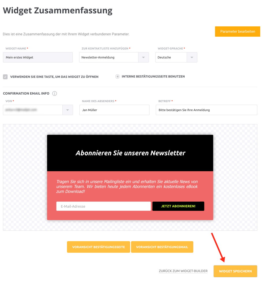 Abonnement-Widgets