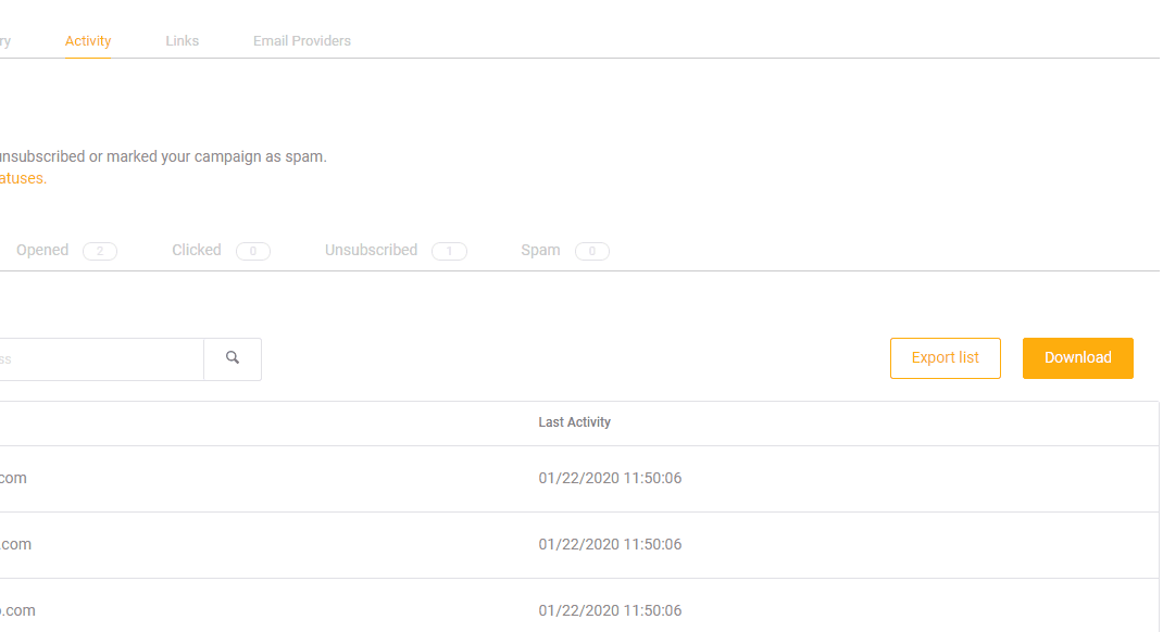 Responsive contact lists