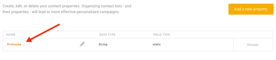 Manage Contact Properties