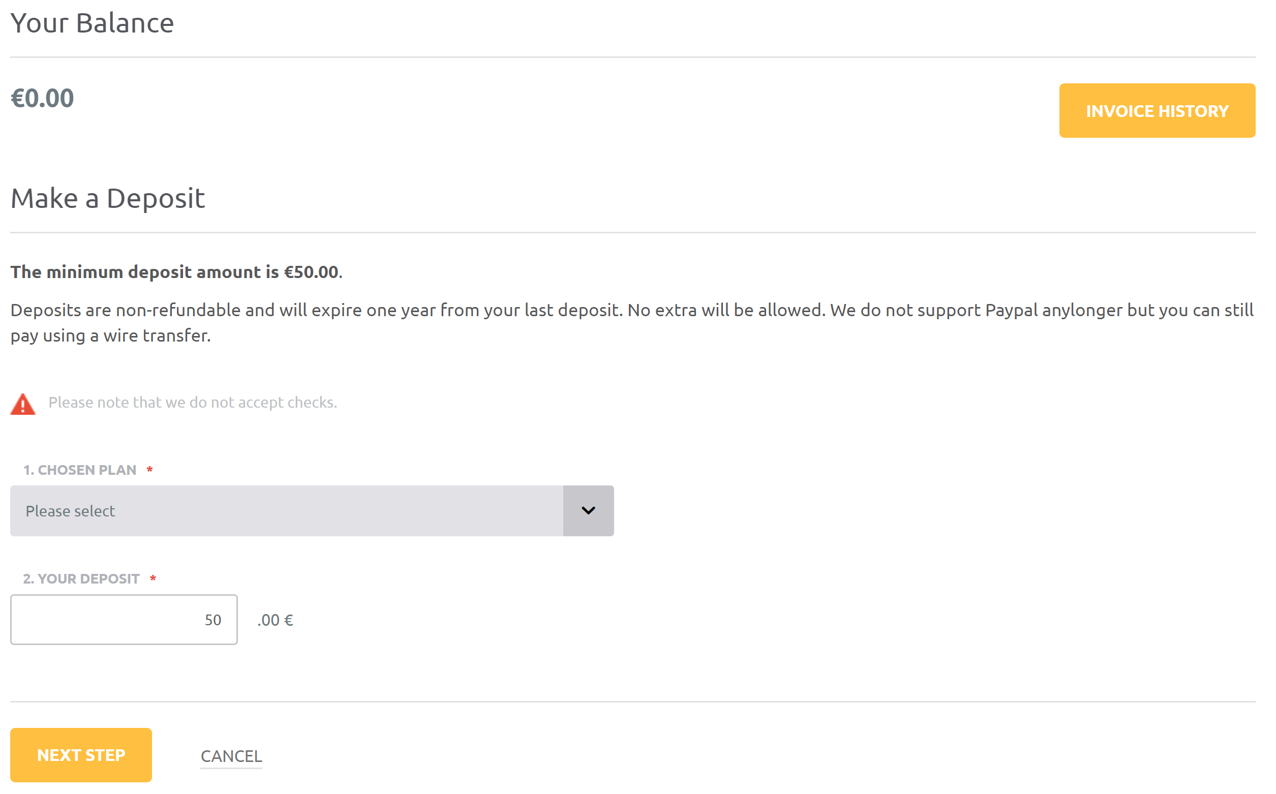 PayPal and Wire Transfer
