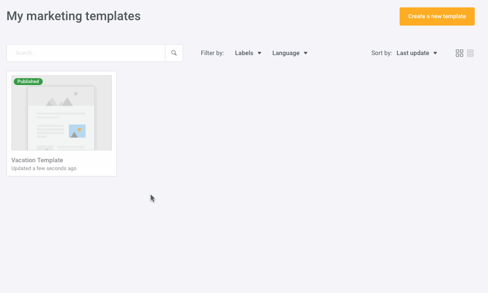 Export Template