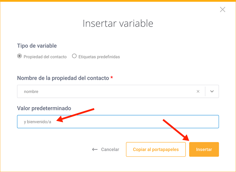 Personalizar