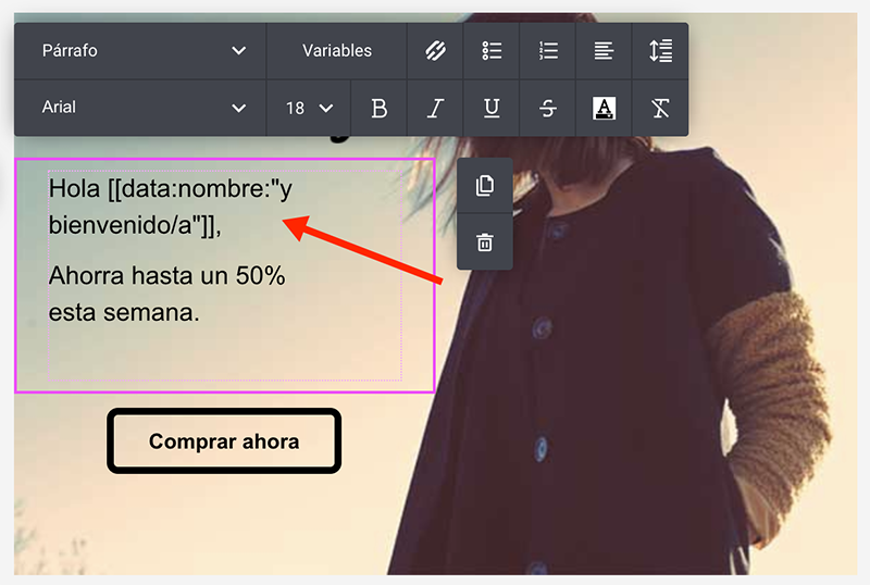 Personalizar