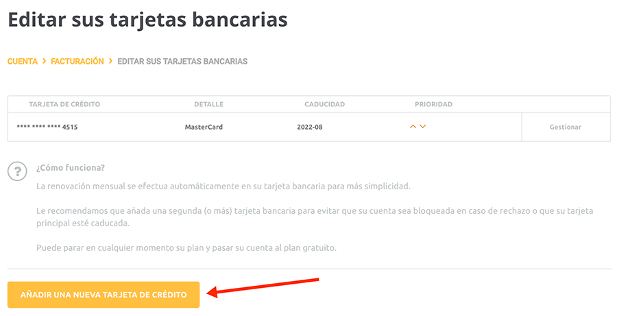 tarjeta de crédito