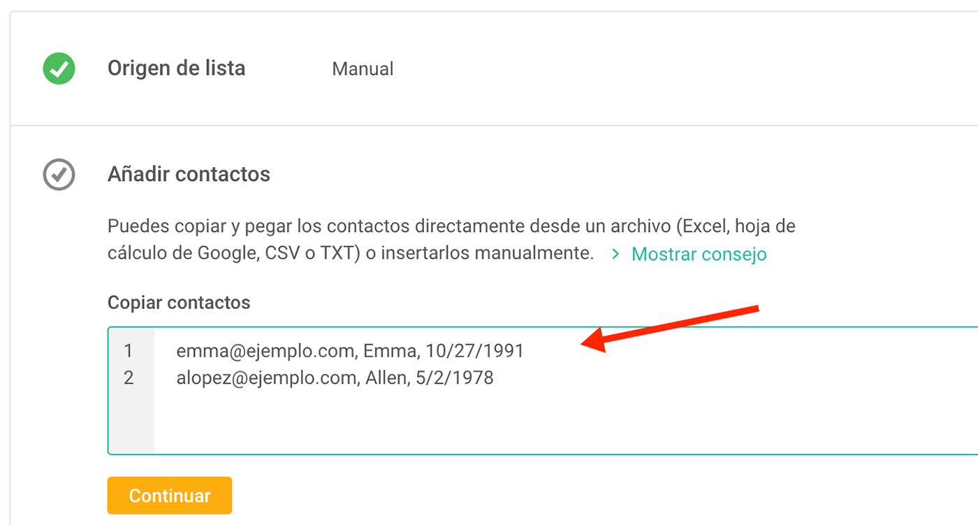 añadir contactos