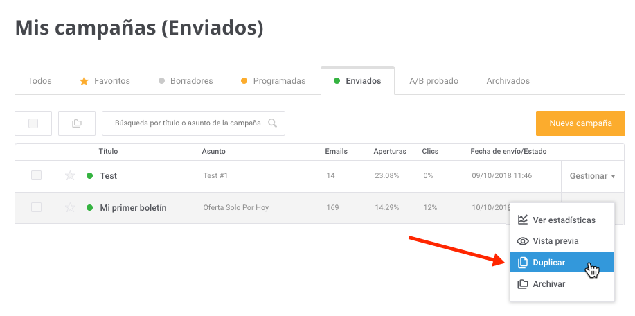 create a campaign template