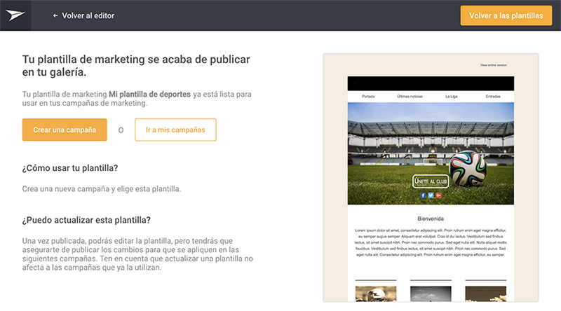 create a campaign template