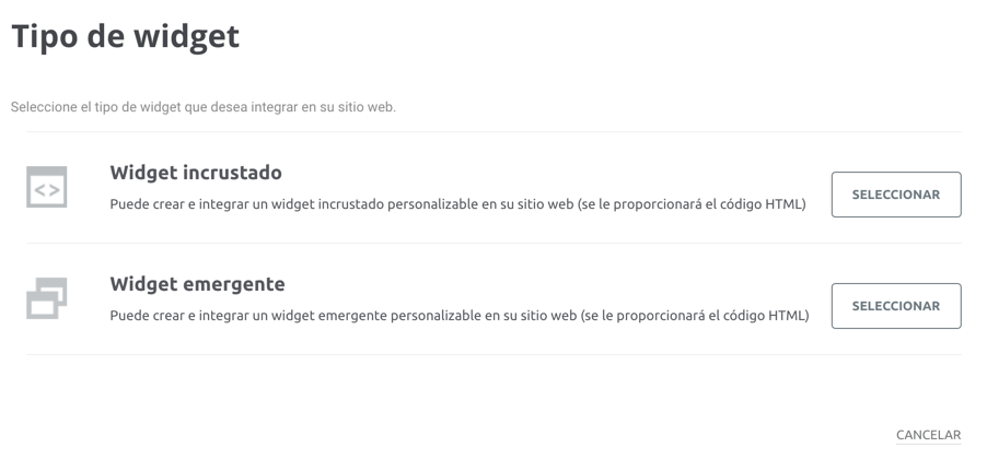 Widget de suscripción