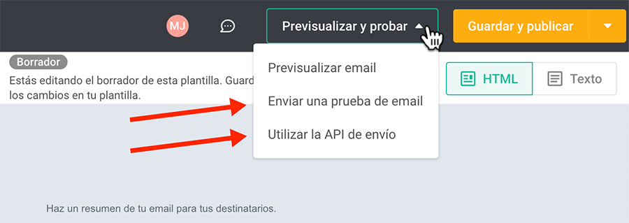 Emails Transaccionales