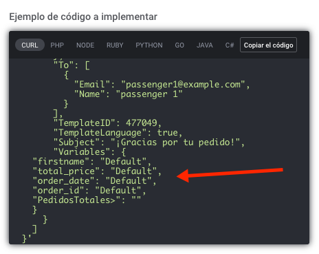 Emails Transaccionales