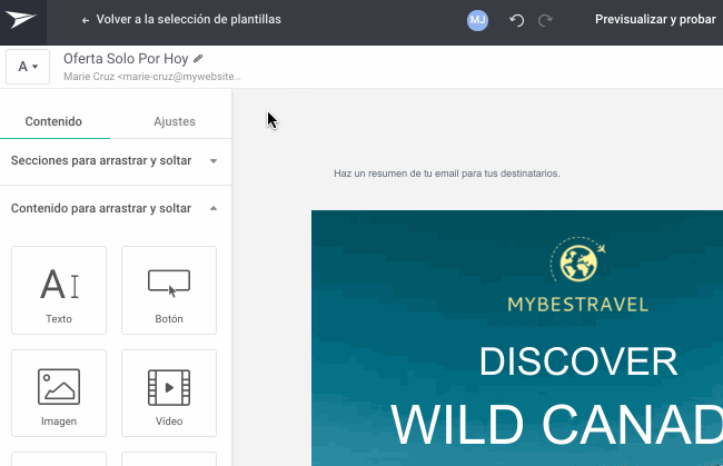 texto de previsualización