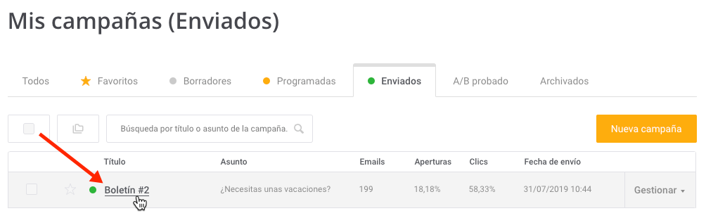 Campaigns Statistics