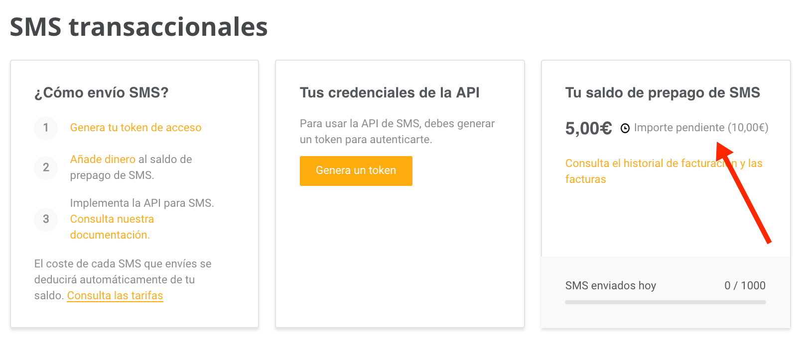 SMS Transaccionales