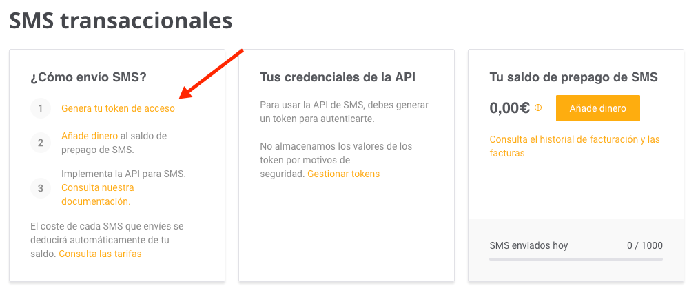 SMS Transaccionales