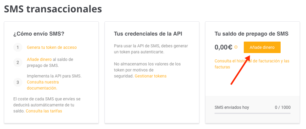 SMS Transaccionales