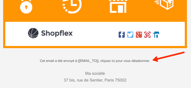 désinscription