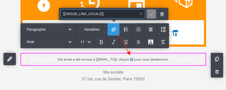 désinscription