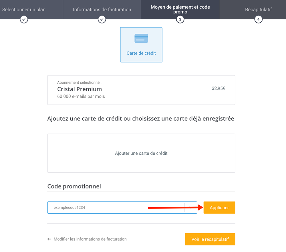 code promotionnel