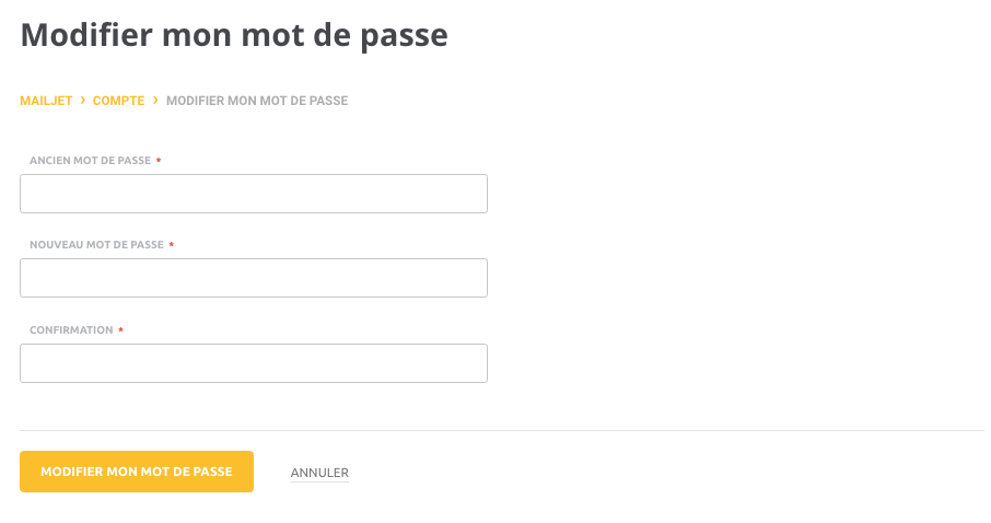 mot de passe