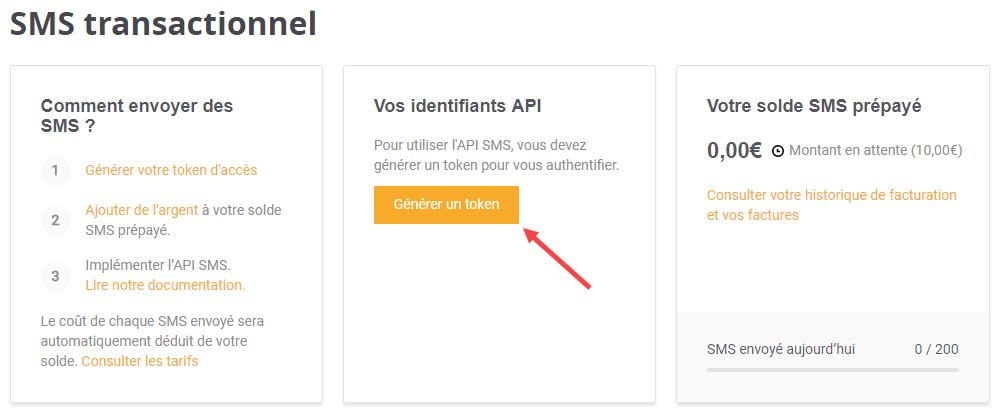 SMS transactionnels
