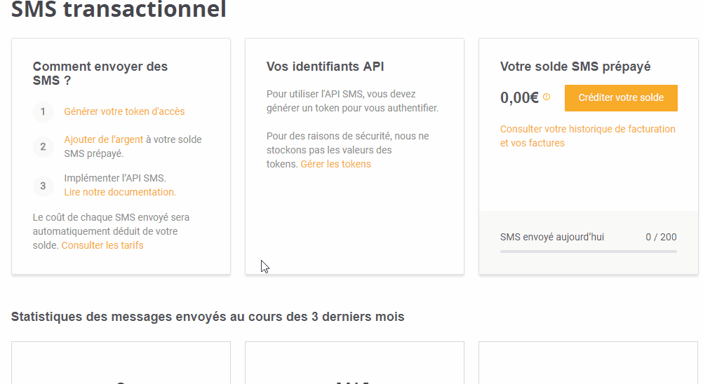 SMS transactionnels