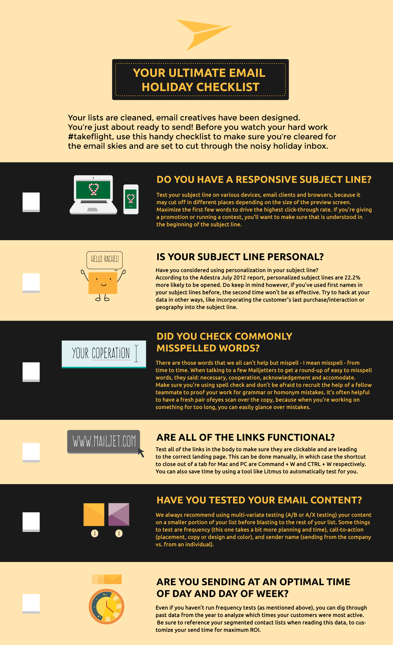 Your Ultimate Email Sending Checklist | Mailjet