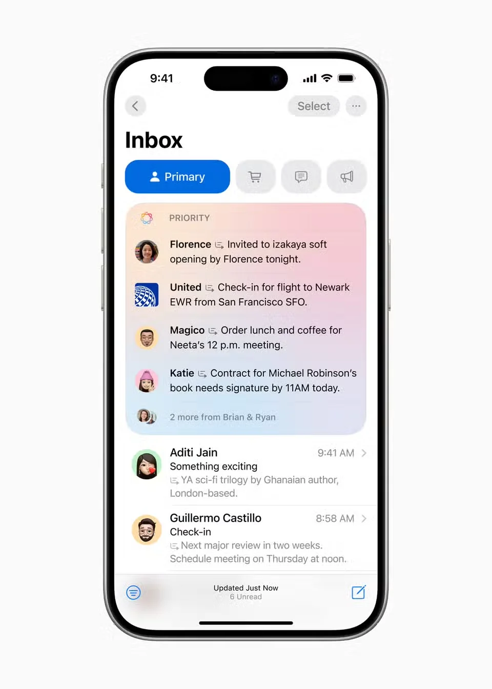Les nouvelles fonctionnalités d'Apple : Messages prioritaires, onglets et AI Summaries
