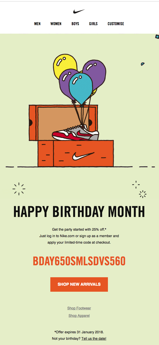Birthday-email