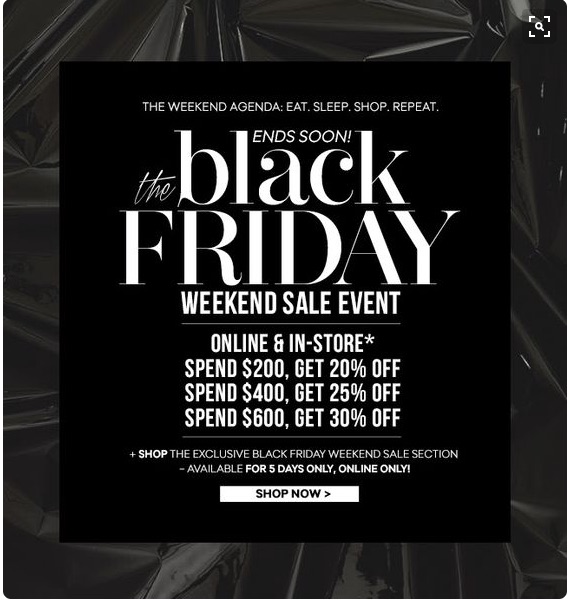 Email de Black Friday - MAL contenido