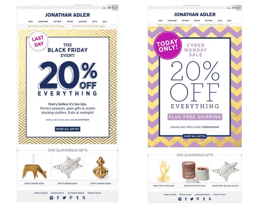 Email de Black Friday - BUEN imagen de marca - gemelos
