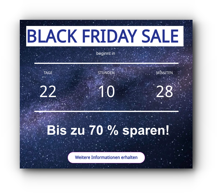 Black Friday Countdown Illustration