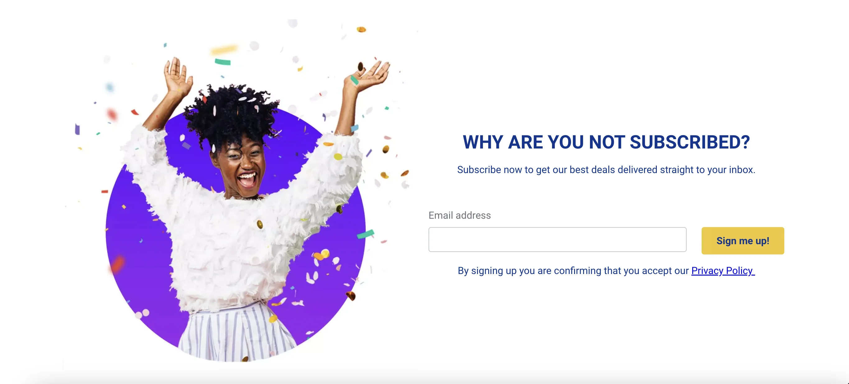 Airline signup form