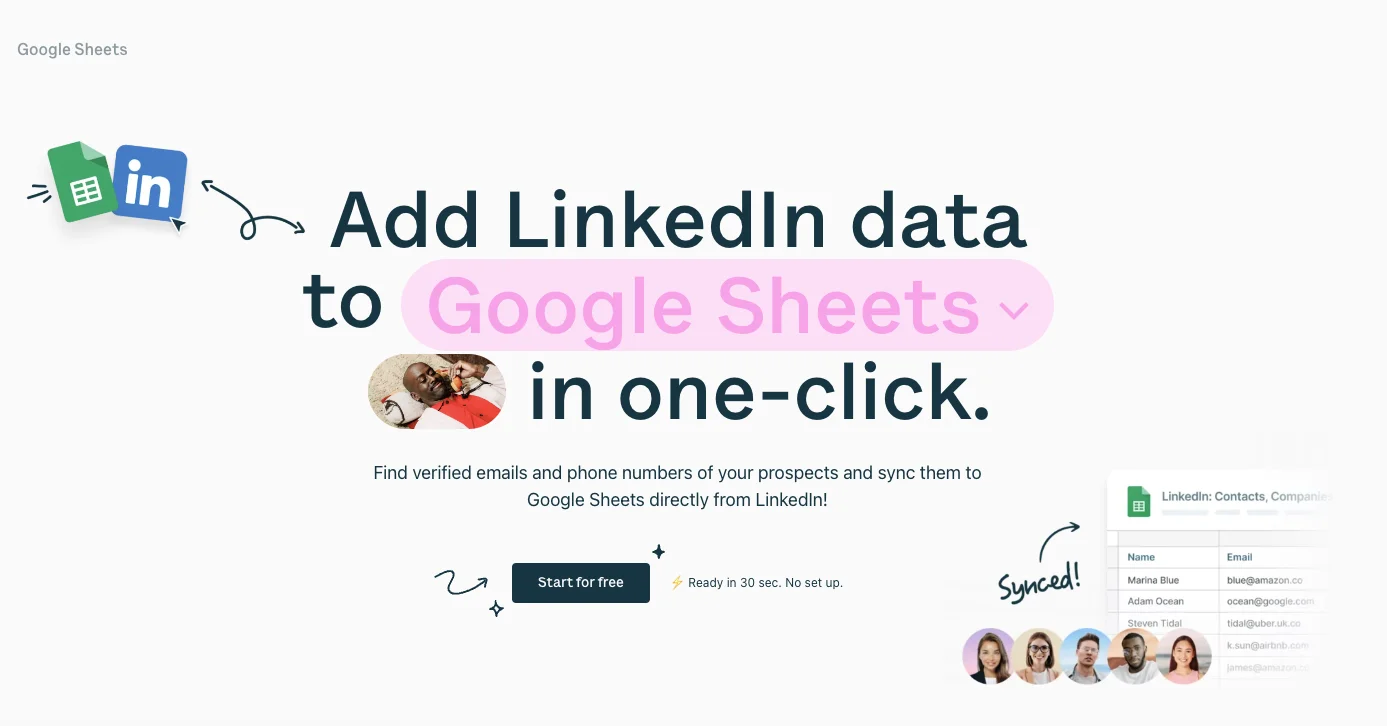 An example of a landing page with a clear value proposition
