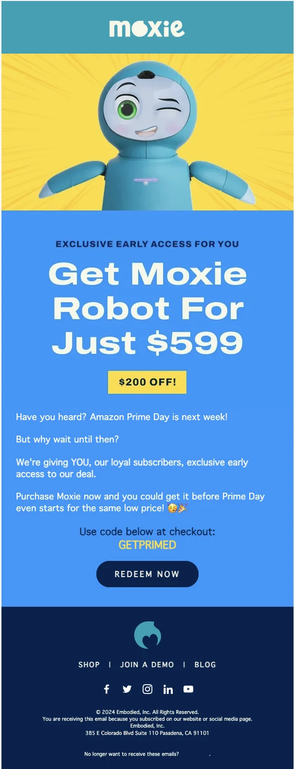An example newsletter idea of a sneak peek product preview