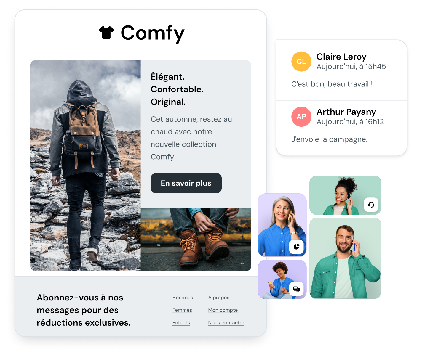 La création d’emails avec la fonctionnalité collaborative pour une meilleure élaboration et des envois plus intelligents.
