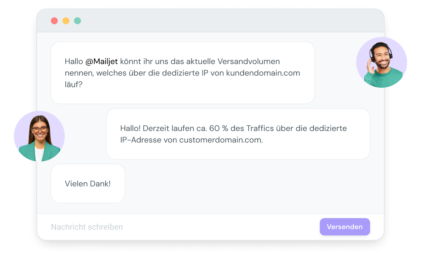 Die Support-Experten von Mailjet helfen bei der Zustellbarkeit.