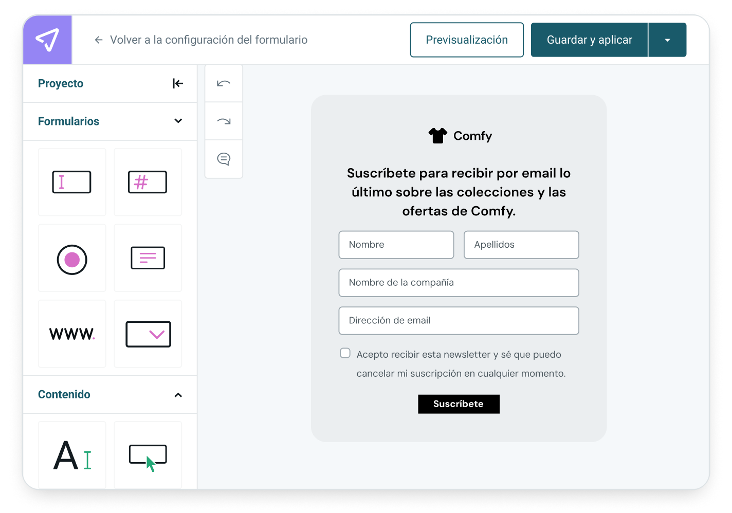 El Editor de arrastrar y soltar de Mailjet