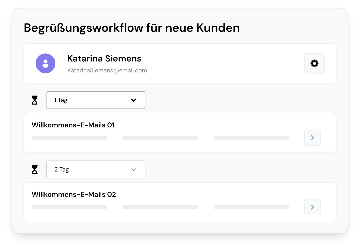 Die Erstellung von Workflows ist gerade für Neukunden ein wichtiges Tool.