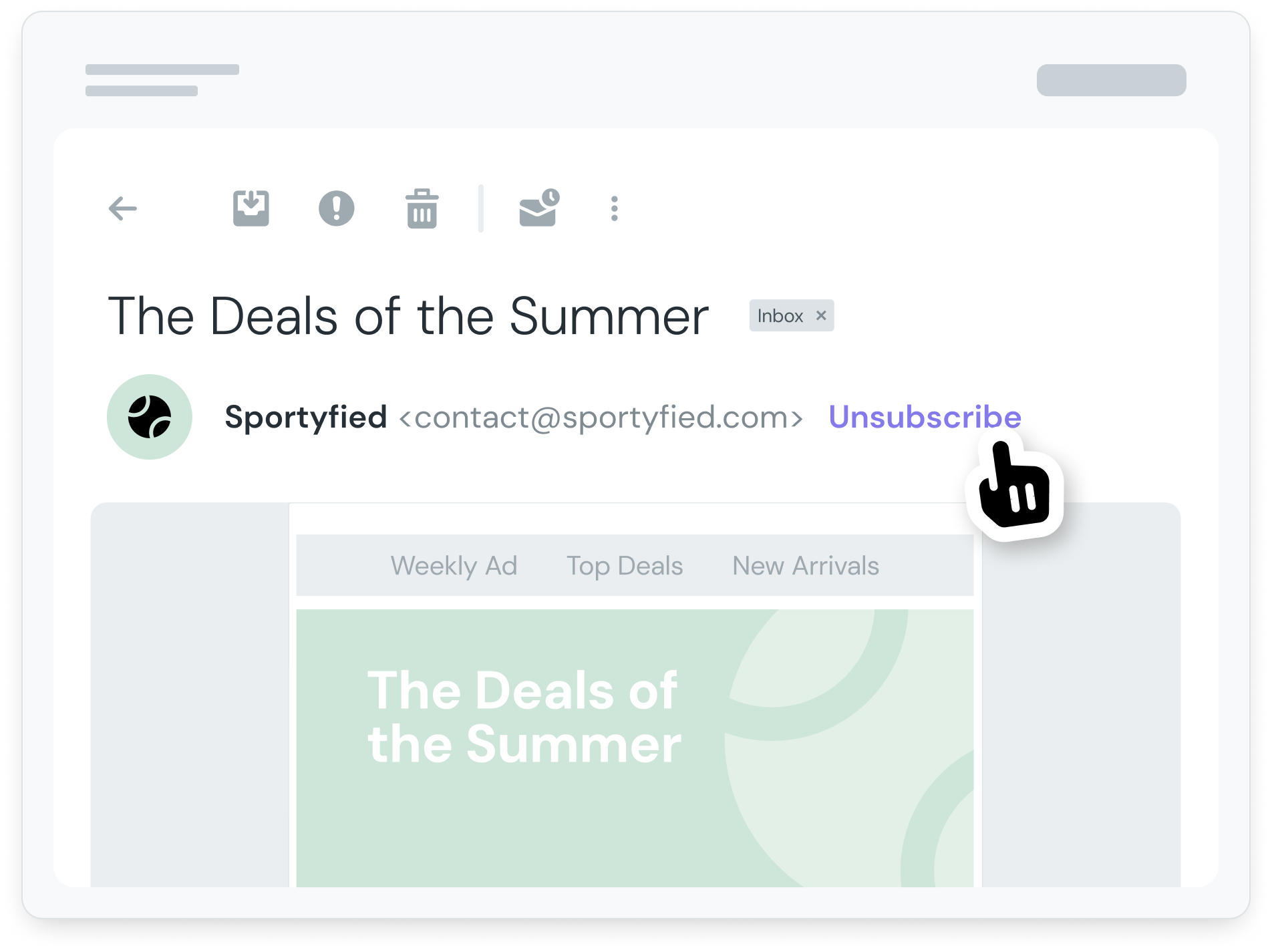 Image for One-click unsubscribe (RFC-8058)
