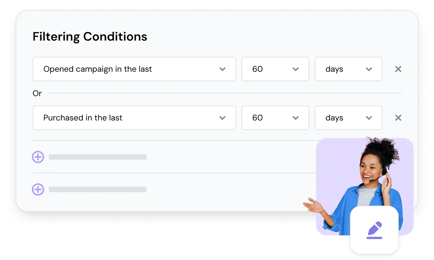 Mailjet's filtering feature helps you learn and grow.