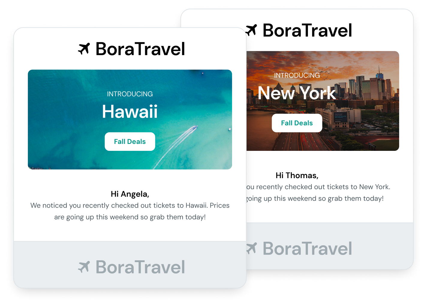Dynamic sections create increased personalization.